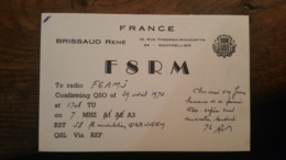 Carte QSL - France - Montpellier (34) - F8RM - Radio-amateur