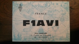 Carte QSL - France - Mulhouse (68) F1AVI - Amateurfunk