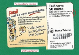 VARIÉTÉS FRANCE TÉLÉCARTE 03 / 1996  PERSIL PLUS BLANC   F632 VI 970 PUCE SO3  50 UNITÉ UTILISÉE - Variétés