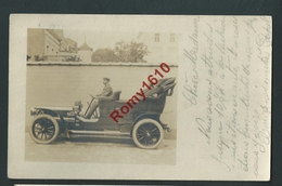 Bruxelles. Photo-carte - Laiterie à St Gilles. Ancienne Automobile Décapotable, Avec Chauffeur. "Carte Postale Vélox" - St-Gilles - St-Gillis