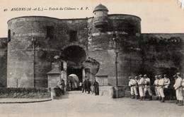 ANGERS. - Entrée Du Château. Carte Pas Courante - Angers