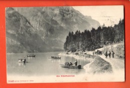 TRE-16 Am Klönthalersee Klöntalersee, Sehr Belebt,  Gelaufen 1907 - Autres & Non Classés