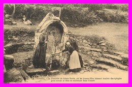 Le Faouet * La Fontaine Sainte Barbe     (scan Recto Et Verso) - Faouët