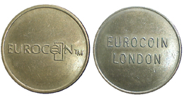 02865 GETTONE TOKEN JETON FICHA MACHINE EUROCOIIN LONDON RELIEF - Altri & Non Classificati