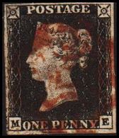 1840. Victoria. ONE PENNY BLACK. Plate 8 ? (Michel 1) - JF308765 - Sonstige & Ohne Zuordnung