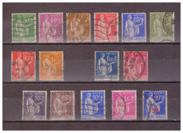 FR79)FRANCIA 1932-39- Tipo PACE - Lotto 15 Valori  USED - 1932-39 Paix