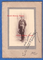 Photo Ancienne - Beau Portrait & Autographe Du Vice Amiral Paul Emile GUEPRATTE Né à Granville - Médaille Officier - War, Military