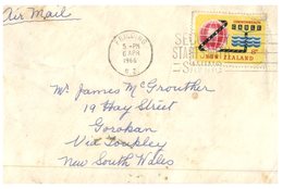 (888) New Zealand To Australia Cover - 1966  Cable - Briefe U. Dokumente