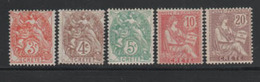 CRETE 1902: French Post Office 5 Different Values MH (HELLAS #6/11 - 19€) - Crete