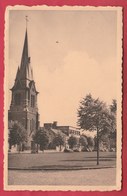 La Hestre- Place Communale Et Eglise - 1955 ( Voir Verso ) - Manage