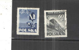 Polonia PO 1954 Segnali Ferrovie Scott.635+636+See Scan On Schaubek Page; - Gebruikt