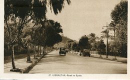 Delcampe - GIBRALTAR - The Road To Spain - VG Old Cars Etc - Gibraltar