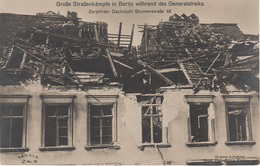 AK Berlin Friedrichshain Blumenstraße 68 Zerstörung Große Straßenkämpfe Berliner Märzkämpfe Generalstreik Streik 1919 - Friedrichshain