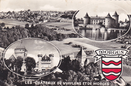 SUISSE,HELVETIA,SWISS,SWITZERLAND,SVIZZERA,SCHWEIZ ,VAUD,parc,MORGES,CHATEAU VUFFLENS,CARTE PHOTO - Morges