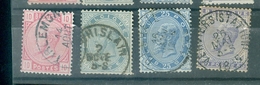 38-41 Oblitérés Cob 100€ - 1883 Léopold II