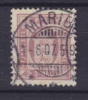 Denmark 1901 Mi. 4 Y B    3 Ø Wappen Dienstmarke Perf. 12½ Deluxe Brotype Ia MARIBO Cancel !! - Dienstzegels