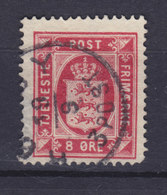 Denmark 1875 Mi. 6 Y A    8 Ø Wappen Dienstmarke Perf. 14 X 13½ - Servizio