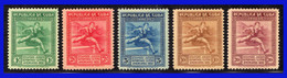 1930 - Cuba - Sc. 299/303 - MNH - II Juegos Deportivos Centroamericanos - CU- 036 - Unused Stamps