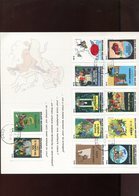 Belgie Tintin Kuifje 2x Diplomatic Postcard New Year 2013 Boom Cancel 12/12/2012 Moon Rocket Congo 3636/60 RRR!!!!! - Verzamelingen