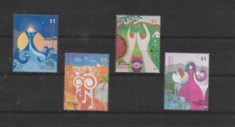 ARGENTINA 2009 NATIONAL FESTS, FESTIVALS, REGIONAL COSTUMES, WINE PRODUCTION, FRUITS 4 VALUES SET SCOTT 2516-19 - Unused Stamps