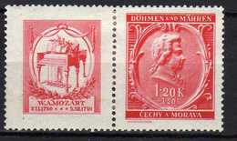 Böhmen Und Mähren 1941 Mi 81 * Mozart [011218IX] - Unused Stamps