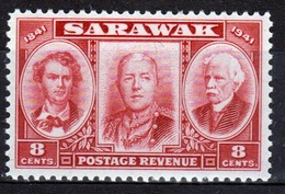 Sarawak 1946 Single Eight Cent Red Stamp From The Centenary Issue. - Sarawak (...-1963)