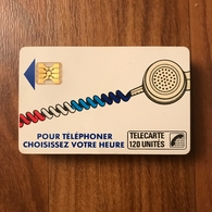 Lot De 18 Télécartes Pour Téléphoner Choisissez Votre Heure 120u Blanc - Cordons'