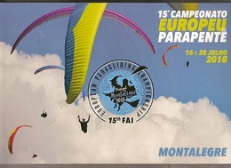 Portugal ** & Postal  Stationery, XV European Paragliding Championship, Montalegre 2018 (7977) - Parachutisme