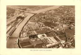 GRAVURE UNE GRANDE USINE DE BANLIEUE CLICHE MOREAU FORMAT 29 X 20 CM - Stampe & Incisioni