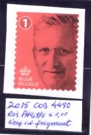 Belgique 2015 - Roi Philippe  COB 4490 // Neuf Sur Fragment -Neuf- - Unused Stamps