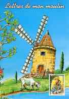 Entier Postal De 1997 Sur Carte Postale Avec Timbre "Planisphère/100F" Et  Illust. "Lettres De Mon Moulin" - Ganzsachen