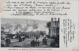 TERRE NEUVE - ST PIERRE - INCENDIE DU 1ER NOVEMBRE AU 2 NOVEMBRE 1902 - Saint-Pierre Und Miquelon