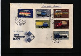 Germany / Deutschland DDR 1982 Cars / Trucks FDC - Trucks