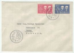 Norvège // Norge // Lettre Pour La Suisse 1er Jour 31.10.1964 - Covers & Documents