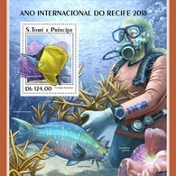 S. Tomè 2018, Fishes, Diver, BF - Tauchen