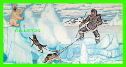 FROBISHER BAY, N.W.T. - MURAL FROM FROBISHER INN'S COLLECTION -  ARTIST, DAVIE ATCHEALAK - DIMENSION 8 X 17 Cm - - Andere & Zonder Classificatie