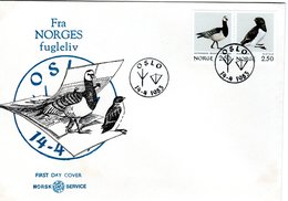 NORWAY  FDC, Goose, Guillemot   /  NORVEGE , Lettre De Première Jour, L`oie, 1983 - Ganzen