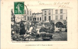 47 - VILLENEUVE Sur LOT -- Place Du Marché - Tournon D'Agenais