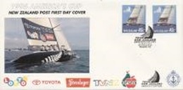 New Zeland 1995, Shipping, American's Cup, 2val In FDC - FDC