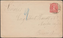 Argentine 1889. Entier Postal Enveloppe. Abonados N° 2 - Covers & Documents