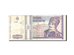 Billet, Roumanie, 5000 Lei, 1993, Mai 1993, KM:104a, TB - Roemenië