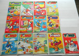13 Hebdomadaires - Donald Magazine - N° 39,51,7,48,44,49,21,1,50,4,2,10,41 - 1986/1987 - Donald Duck