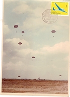 Portugal & Circulated, 50th Anniversary Of Aero Clube De Portugal, Porto 1960 (854) - Parachutting