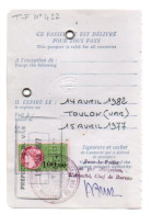 Passeport - Briefe U. Dokumente