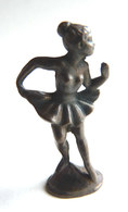 Rare FIGURINE KINDER  METAL BALERINE DANSEUSE 2 70's - U-EI (1) - Figurines En Métal
