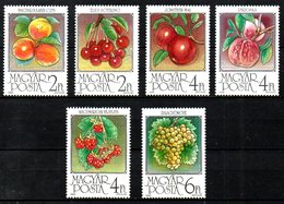 HONGRIE. N°3058-63 De 1986. Fruits. - Fruits