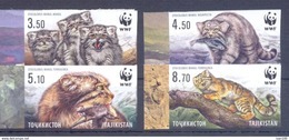 2017. Tajikistan, WWF, Wild Cat Manul, 4v IMPERFORATED, Mint/** - Tayikistán