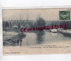 77- COUILLY ST SAINT GERMAIN- VUE DES BATEAUX LAVOIRS PRISE SUR LE PONT- LES SITES DU MORIN 1909 - Other & Unclassified