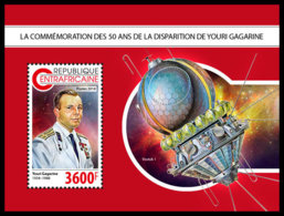 CENTRAL AFRICA 2018 **MNH Yuri Gagarin Space Raumfahrt Espace S/S - OFFICIAL ISSUE - DH1847 - Afrika
