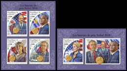 GUINEA REP. 2018 **MNH Nobel Prize Winners 2018 Nobelpreisträger Prix Nobel 2018 M/S+S/S - OFFICIAL ISSUE - DH1847 - Prix Nobel